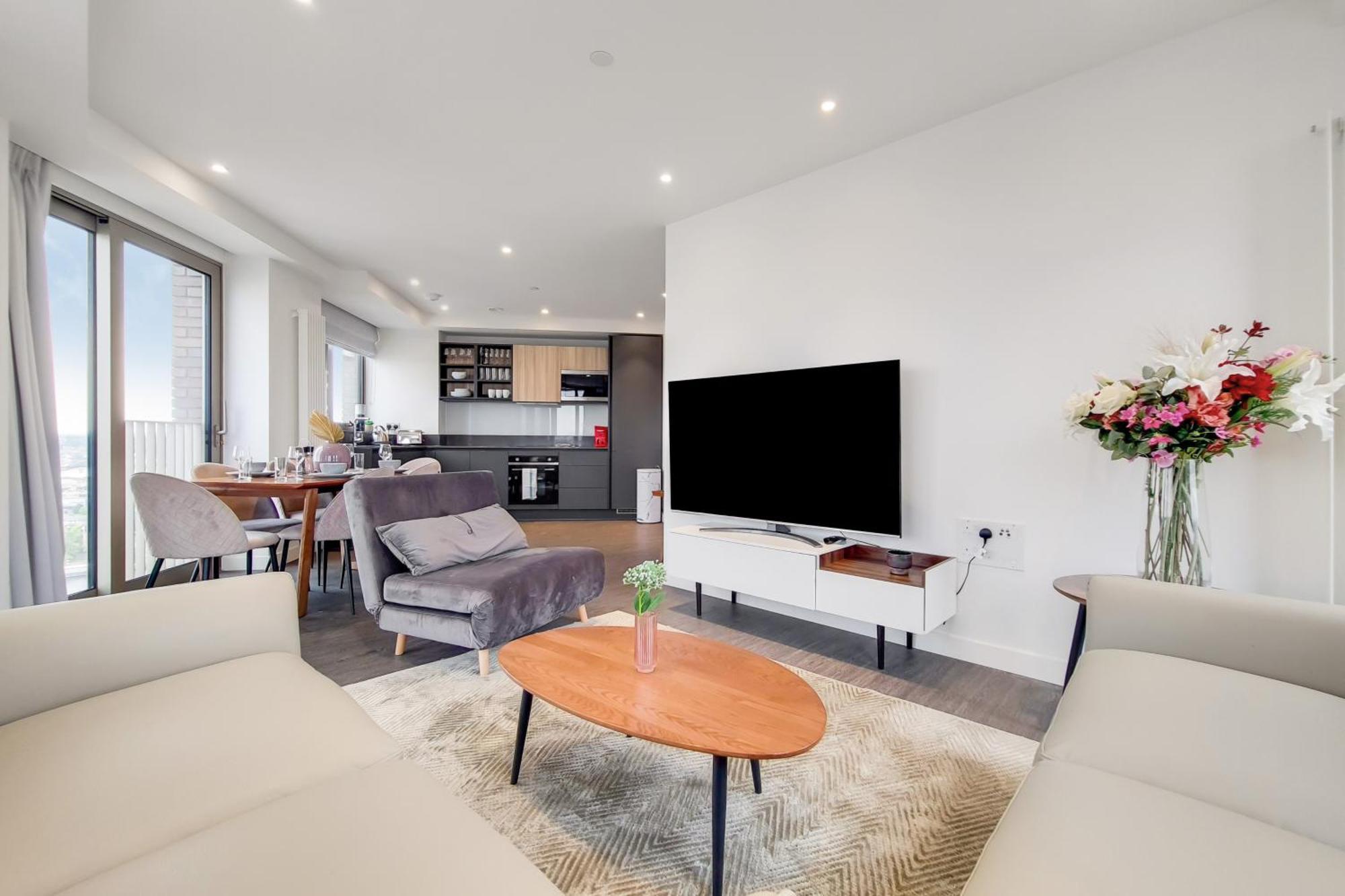 Deluxe Three Bedroom Apartment By London Excel Stays Εξωτερικό φωτογραφία